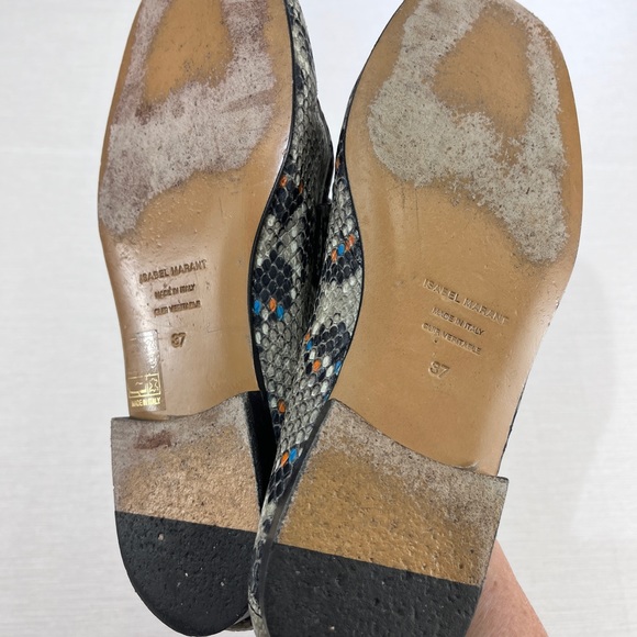 Isabel Marant Fezzy Exotic Loafers 37 - Picture 10 of 10